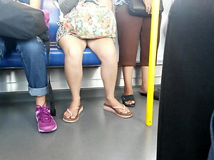 Girl's Legs on metro